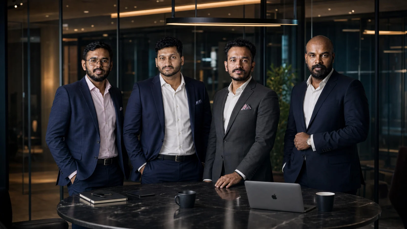 The four founders of Coinhaus Capital